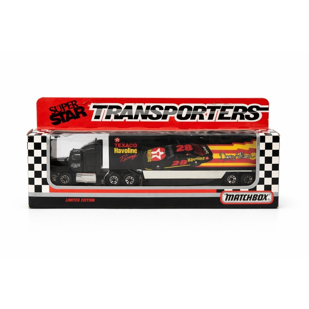 Matchbox Super Star Transporters Texaco Havoline #28 Davey Allison NASCAR 1992